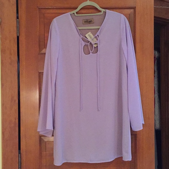 NWT!! Karen Zambos lilac dress - Picture 2 of 5